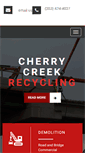 Mobile Screenshot of cherrycreekrecycling.com